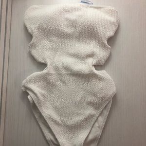 Forever 21 Strapless Ring One Piece White